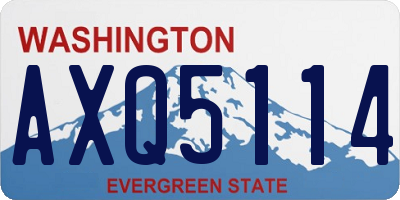 WA license plate AXQ5114