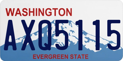 WA license plate AXQ5115