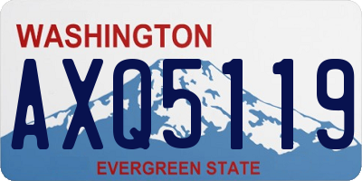 WA license plate AXQ5119