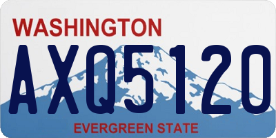 WA license plate AXQ5120