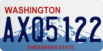 WA license plate AXQ5122