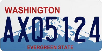 WA license plate AXQ5124