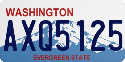 WA license plate AXQ5125