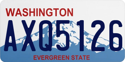 WA license plate AXQ5126