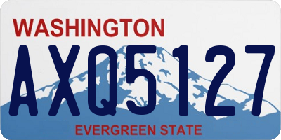 WA license plate AXQ5127