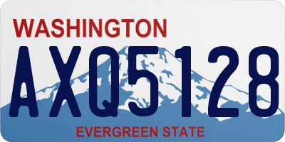 WA license plate AXQ5128