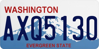 WA license plate AXQ5130