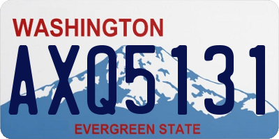 WA license plate AXQ5131
