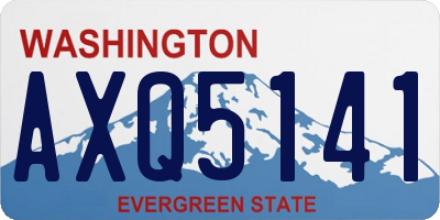 WA license plate AXQ5141