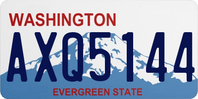 WA license plate AXQ5144