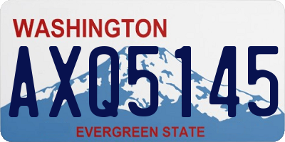 WA license plate AXQ5145