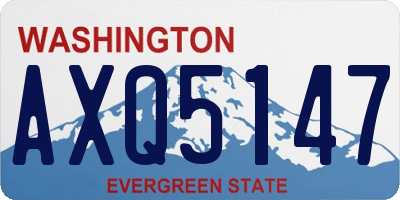 WA license plate AXQ5147