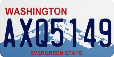 WA license plate AXQ5149