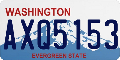WA license plate AXQ5153