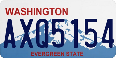 WA license plate AXQ5154