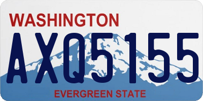 WA license plate AXQ5155