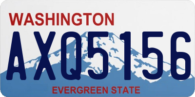 WA license plate AXQ5156