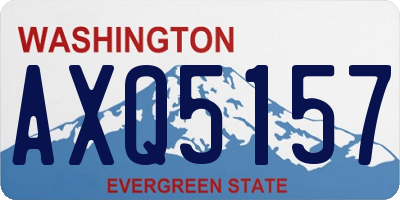 WA license plate AXQ5157