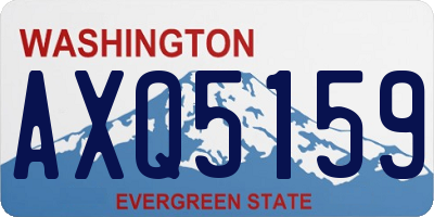 WA license plate AXQ5159