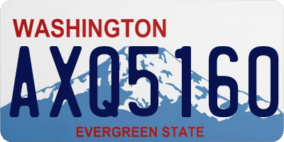 WA license plate AXQ5160