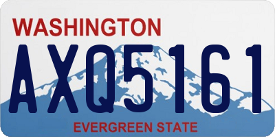 WA license plate AXQ5161