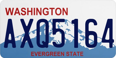 WA license plate AXQ5164