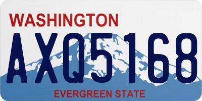 WA license plate AXQ5168