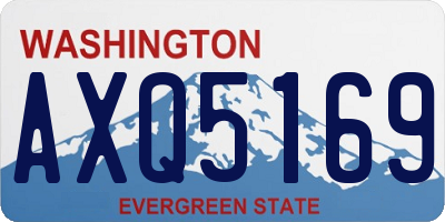 WA license plate AXQ5169