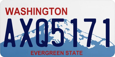 WA license plate AXQ5171