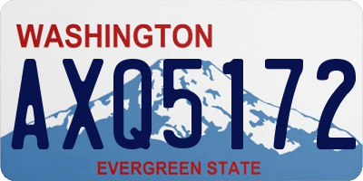 WA license plate AXQ5172