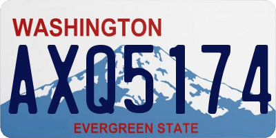 WA license plate AXQ5174