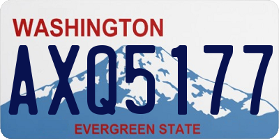 WA license plate AXQ5177