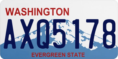 WA license plate AXQ5178