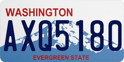 WA license plate AXQ5180