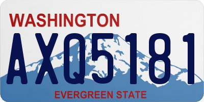 WA license plate AXQ5181