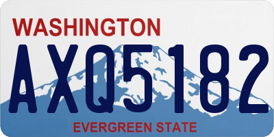 WA license plate AXQ5182