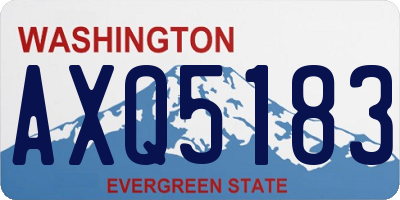 WA license plate AXQ5183