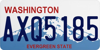 WA license plate AXQ5185