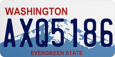 WA license plate AXQ5186