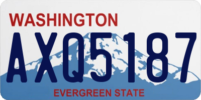 WA license plate AXQ5187