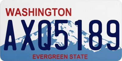 WA license plate AXQ5189