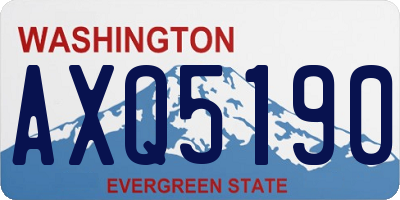 WA license plate AXQ5190