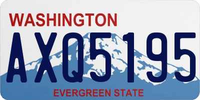WA license plate AXQ5195