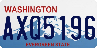 WA license plate AXQ5196