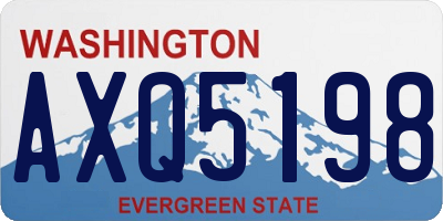 WA license plate AXQ5198