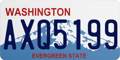 WA license plate AXQ5199