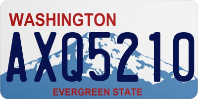 WA license plate AXQ5210