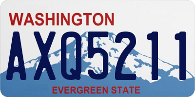 WA license plate AXQ5211