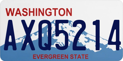 WA license plate AXQ5214