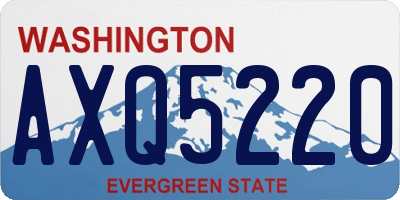 WA license plate AXQ5220